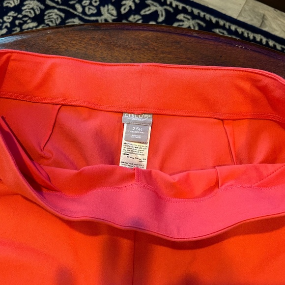 Chico Travellers Coral Soft Pants Size 14 - Picture 2 of 3